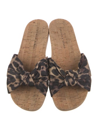 Veronica Beard Animal Print Slides
