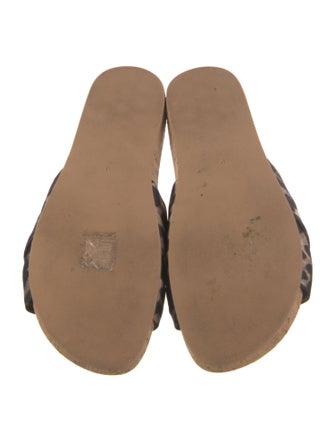 Veronica Beard Animal Print Slides