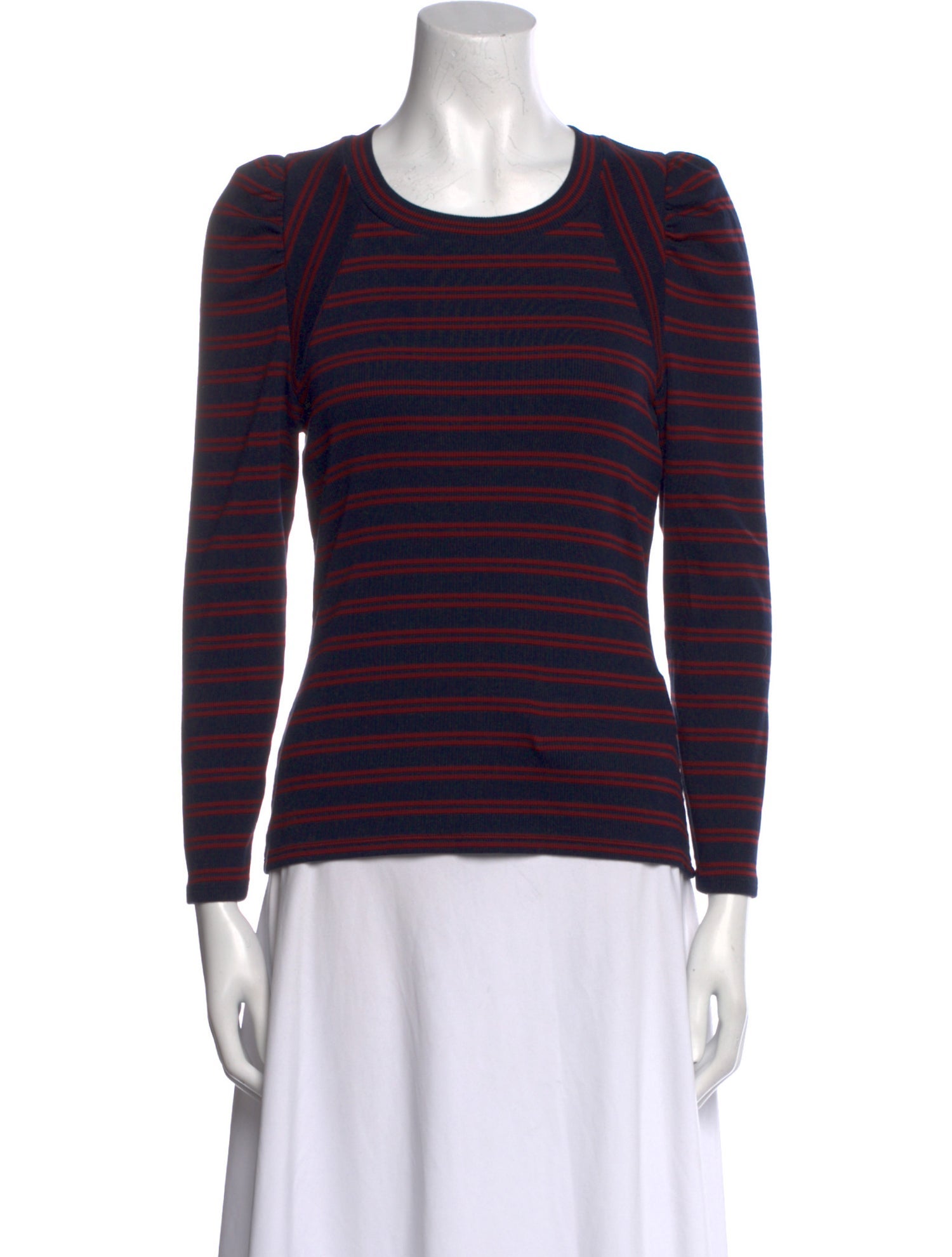 Veronica Beard Supima Cotton Striped Top