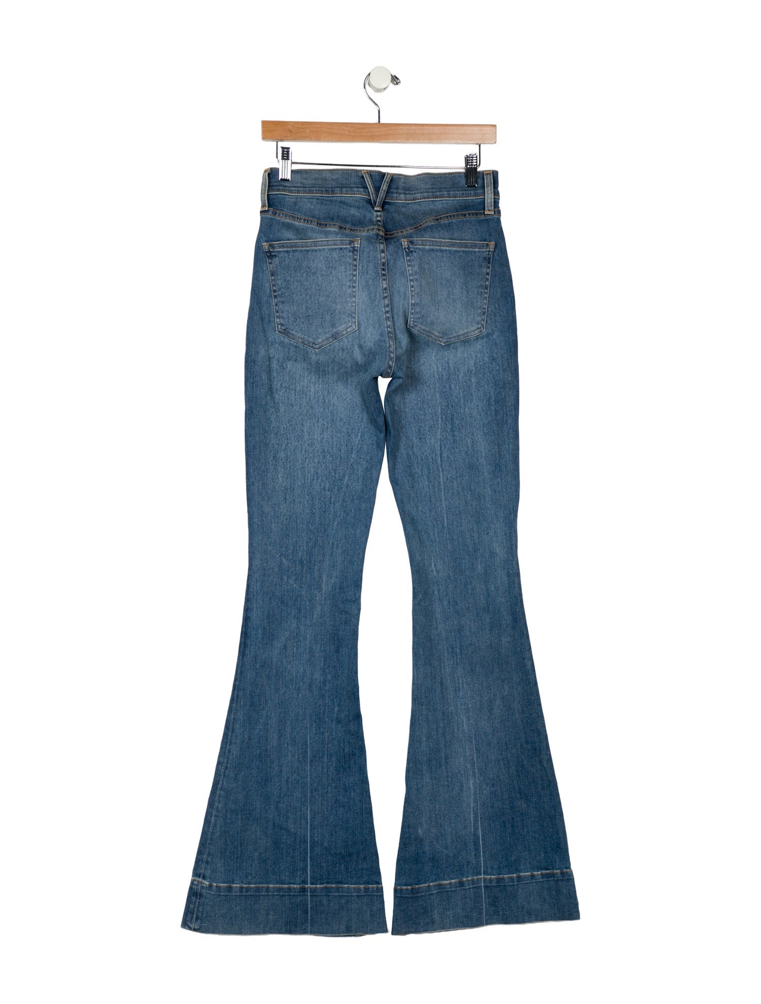 Veronica Beard Mid-Rise Wide Leg Jeans