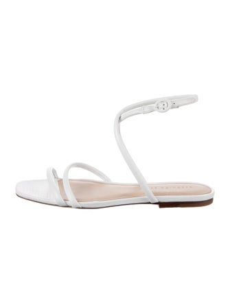 Veronica Beard Embossed Leather Sandals