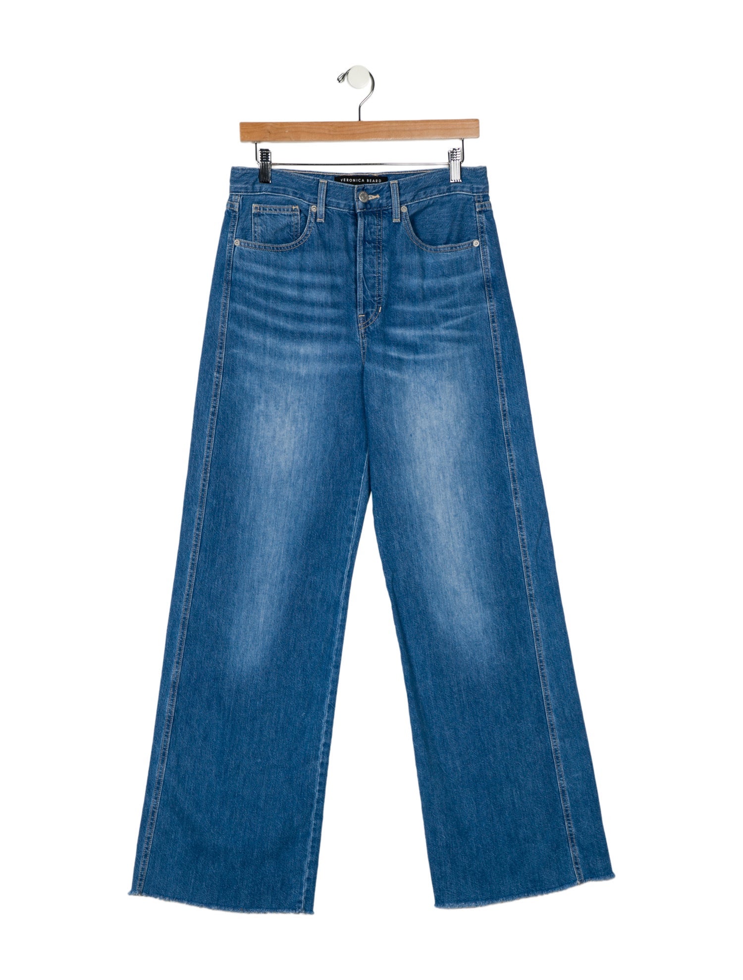 Veronica Beard High-Rise Wide Leg Jeans
