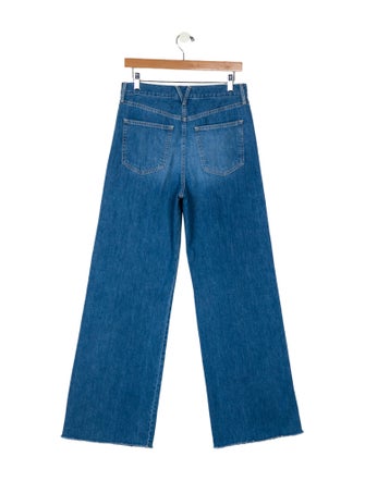 Veronica Beard High-Rise Wide Leg Jeans