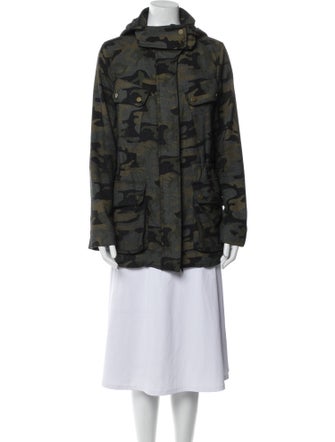 Veronica Beard Wool Printed Parka