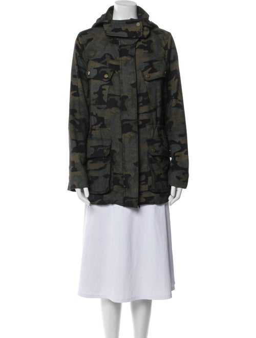 Veronica Beard Wool Printed Parka