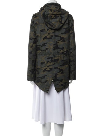 Veronica Beard Wool Printed Parka