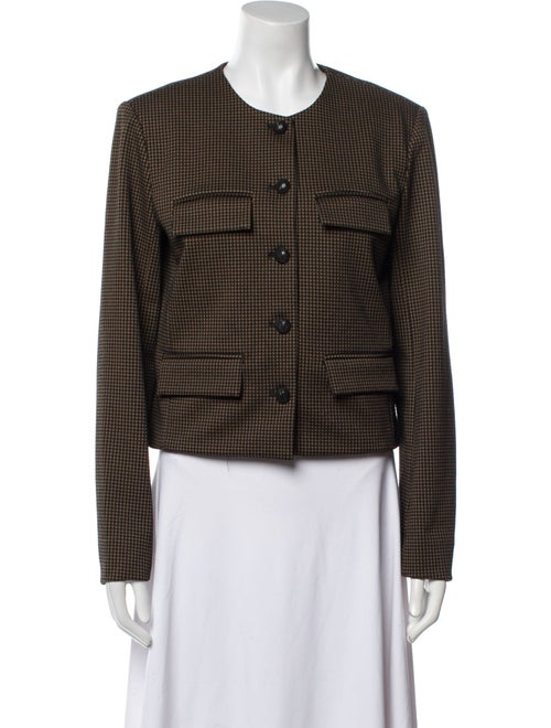 Veronica Beard Plaid Print Evening Jacket