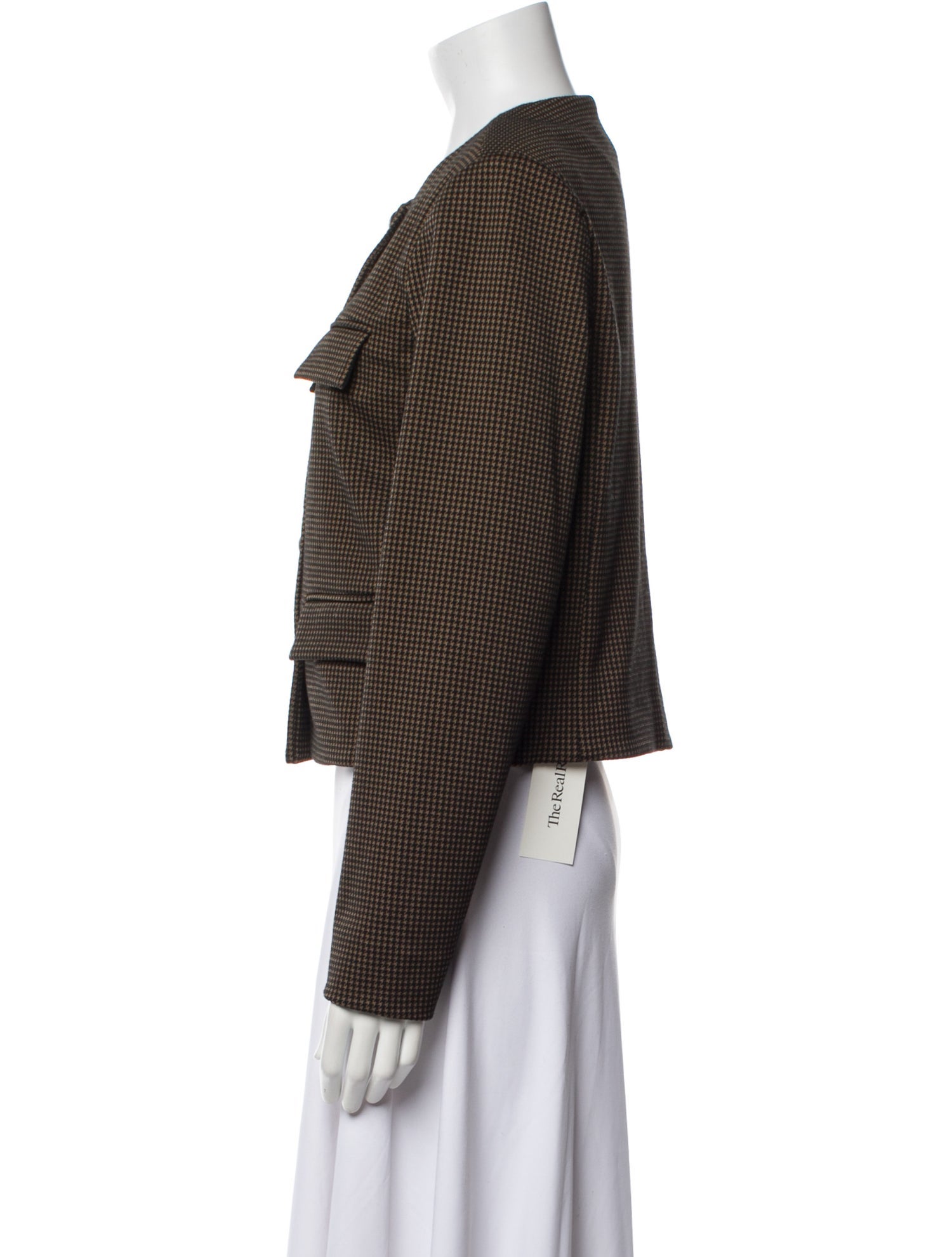 Veronica Beard Plaid Print Evening Jacket