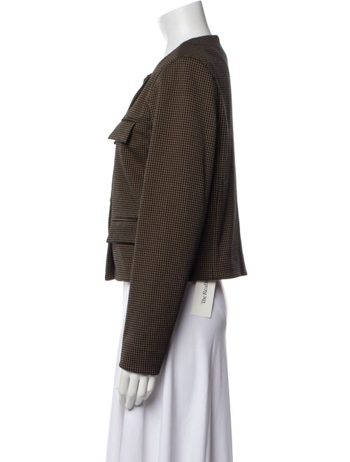 Veronica Beard Plaid Print Evening Jacket