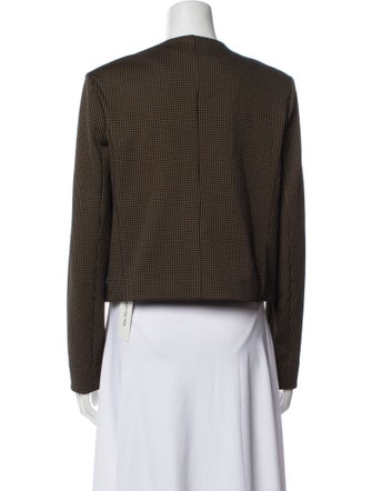 Veronica Beard Plaid Print Evening Jacket