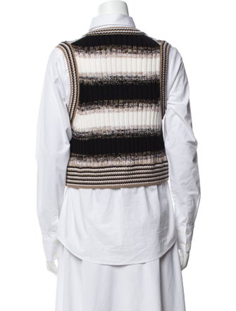 Veronica Beard Merino Wool Striped Top