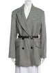 Veronica Beard Houndstooth Print Trench Coat