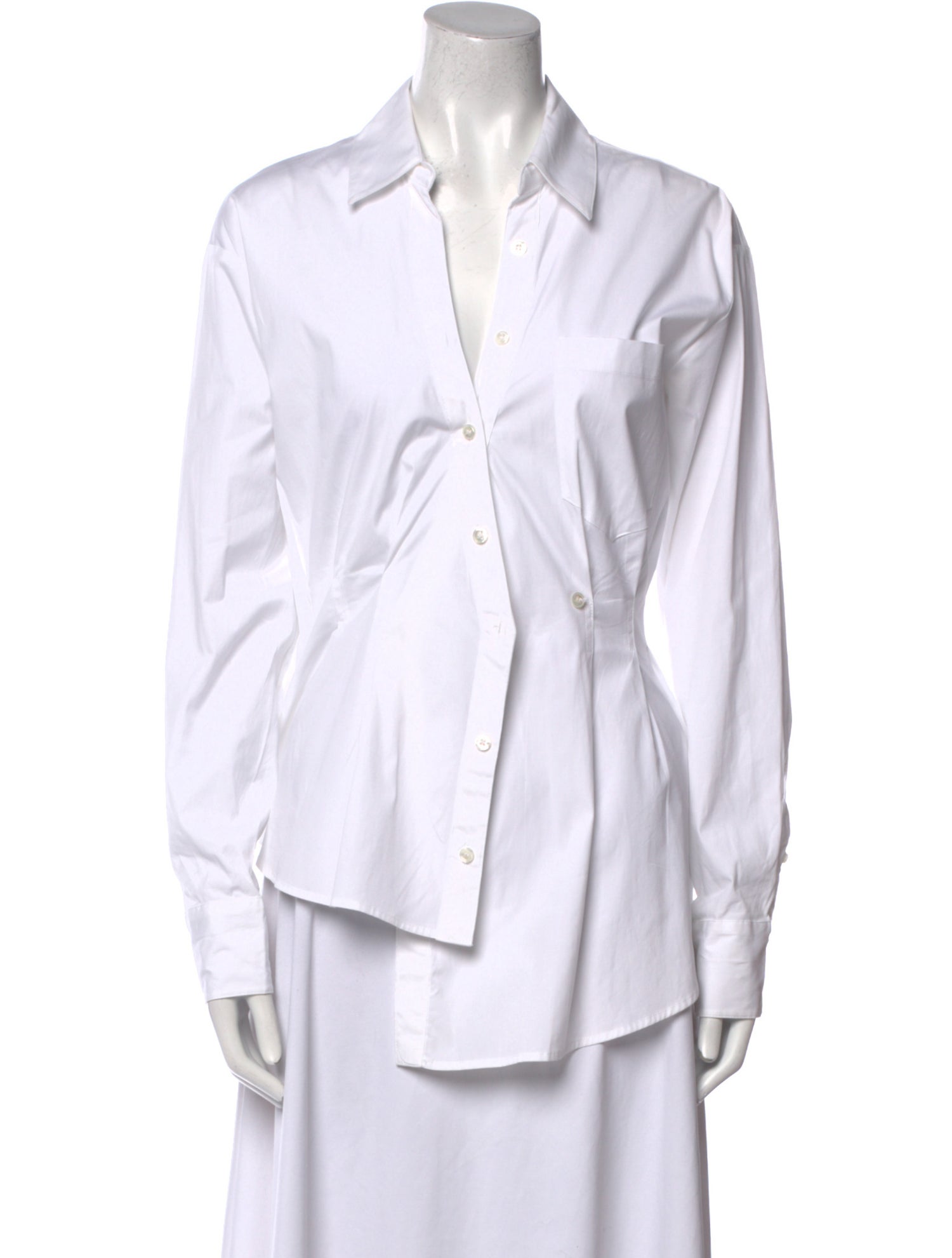 Veronica Beard Long Sleeve Button-Up Top