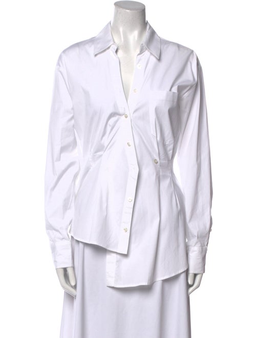 Veronica Beard Long Sleeve Button-Up Top