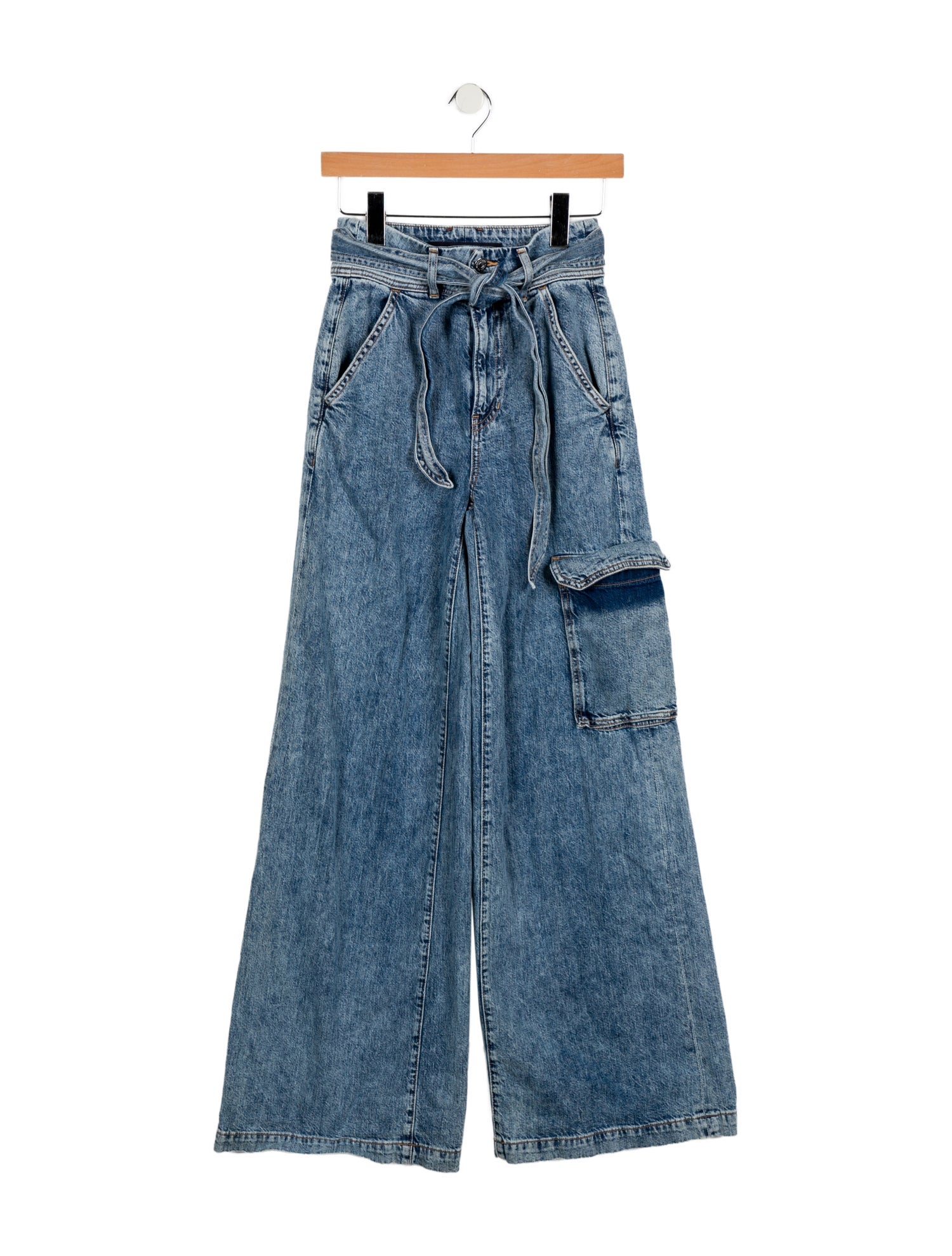 Veronica Beard High-Rise Wide Leg Jeans