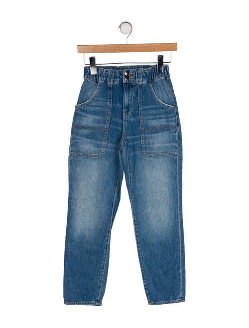 Veronica Beard Mid-Rise Straight Leg Jeans