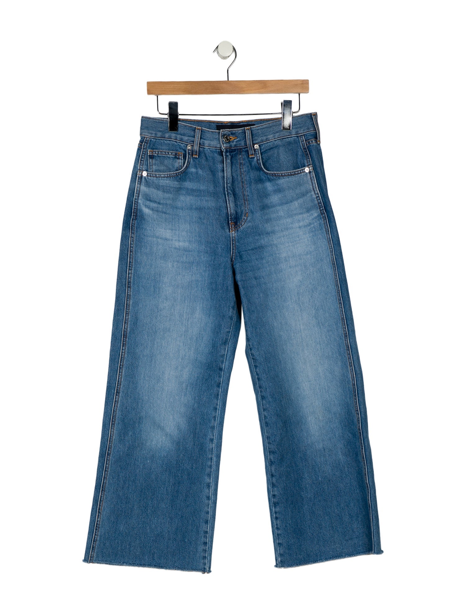 Veronica Beard High-Rise Wide Leg Jeans