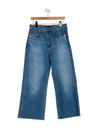 Veronica Beard High-Rise Wide Leg Jeans