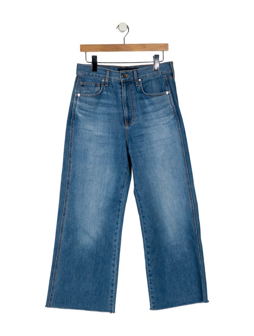 Veronica Beard High-Rise Wide Leg Jeans
