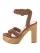 Veronica Beard Suede Braided Accents Sandals