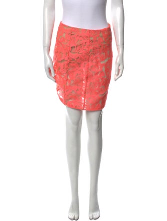 Veronica Beard Lace Pattern Mini Skirt