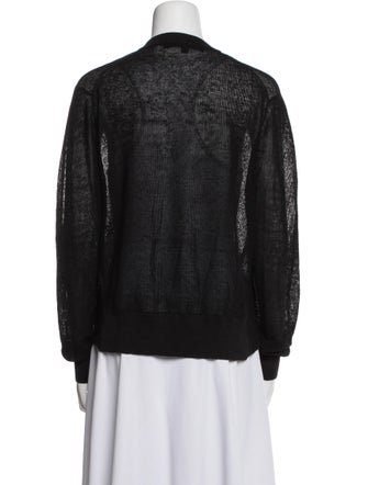 Veronica Beard Linen V-Neck Blouse