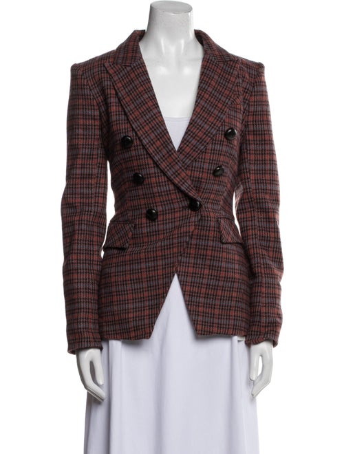 Veronica Beard Plaid Print Blazer