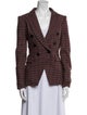 Veronica Beard Plaid Print Blazer
