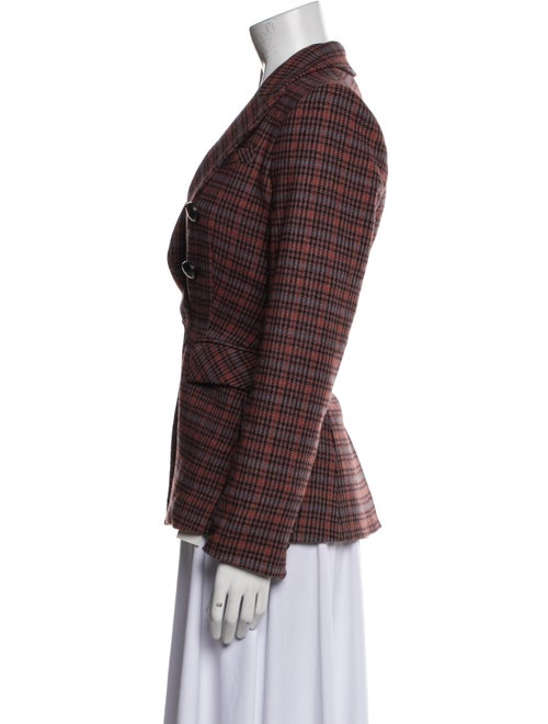 Veronica Beard Plaid Print Blazer