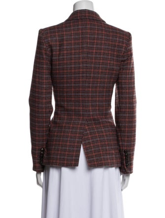 Veronica Beard Plaid Print Blazer