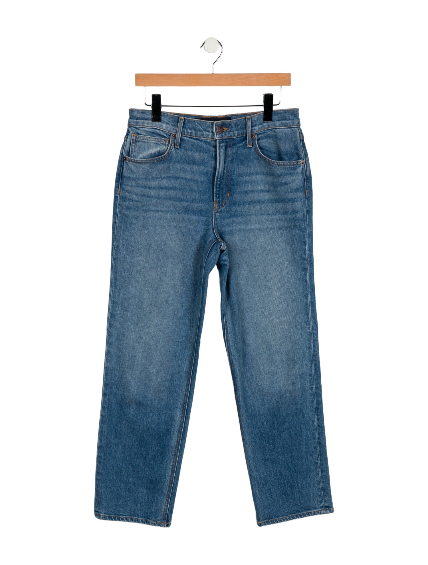 Veronica Beard Mid-Rise Straight Leg Jeans