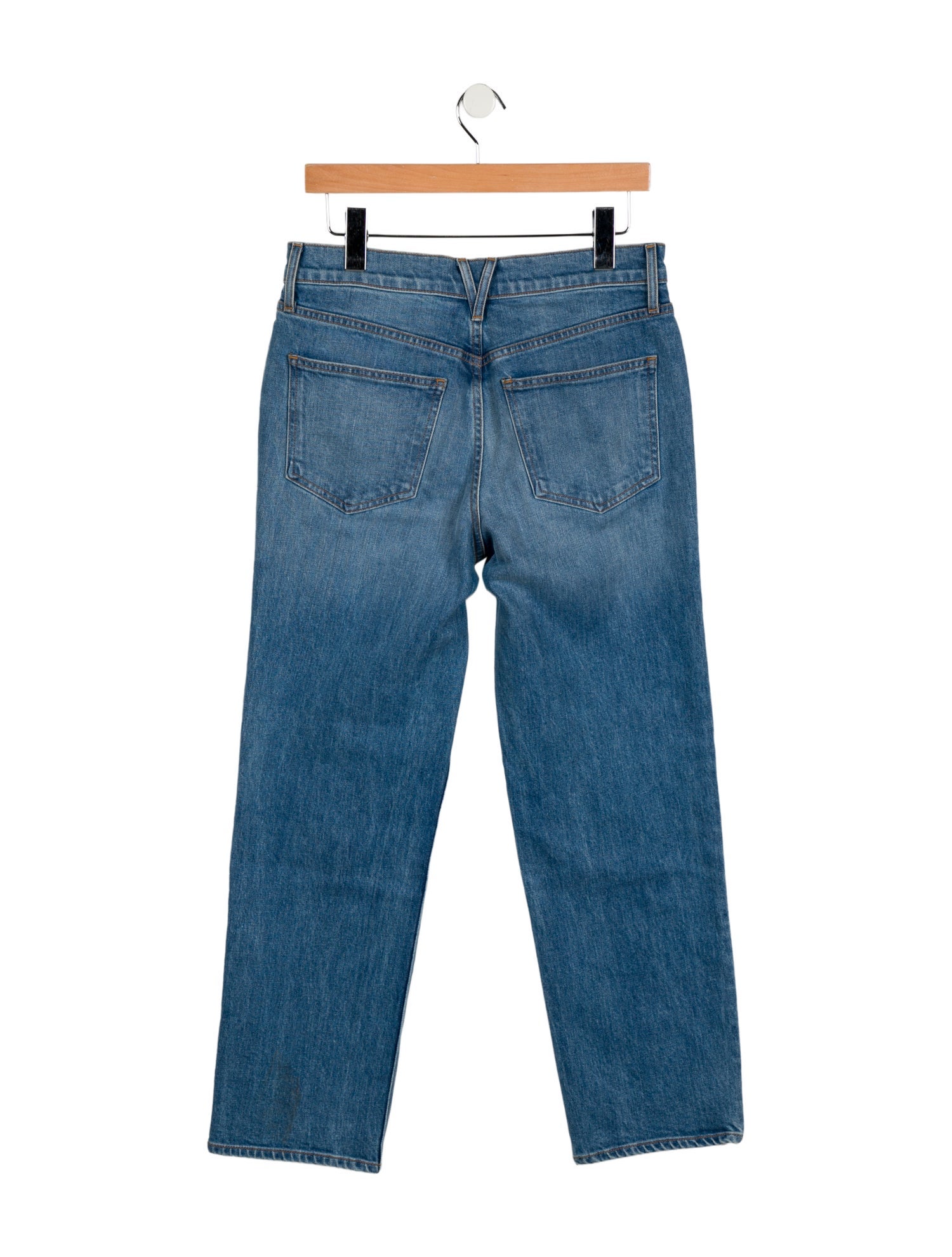 Veronica Beard Mid-Rise Straight Leg Jeans
