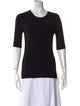 Veronica Beard Scoop Neck Three-Quarter Sleeve T-Shirt