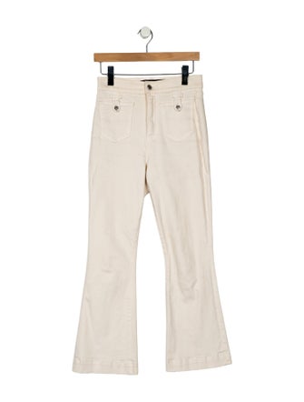 Veronica Beard High-Rise Wide Leg Jeans