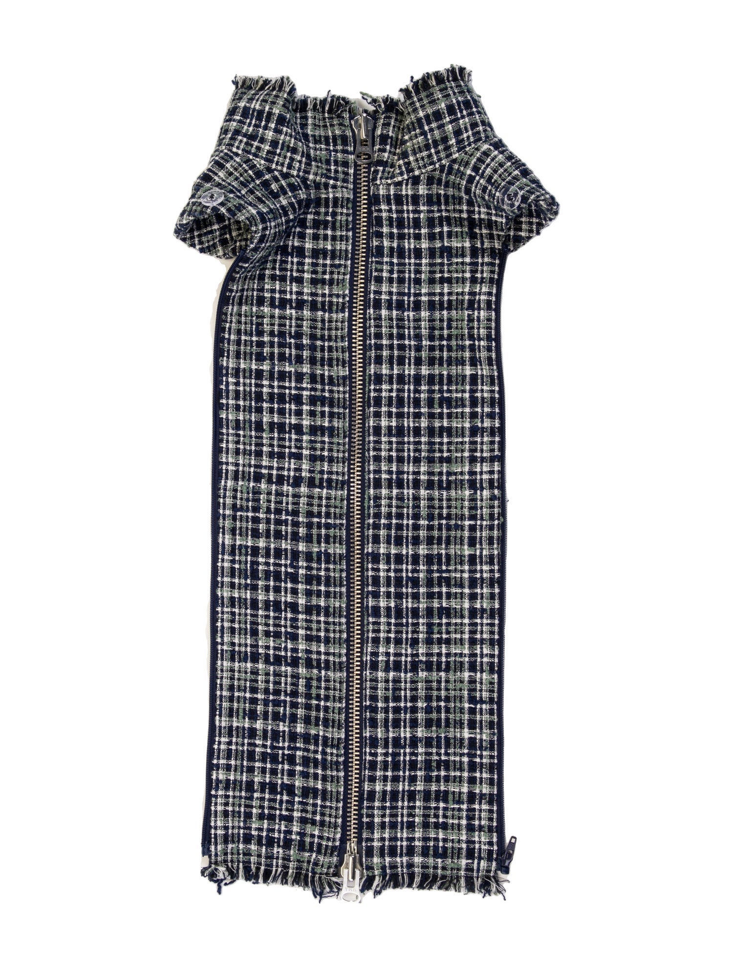 Veronica Beard Plaid Print Dickey