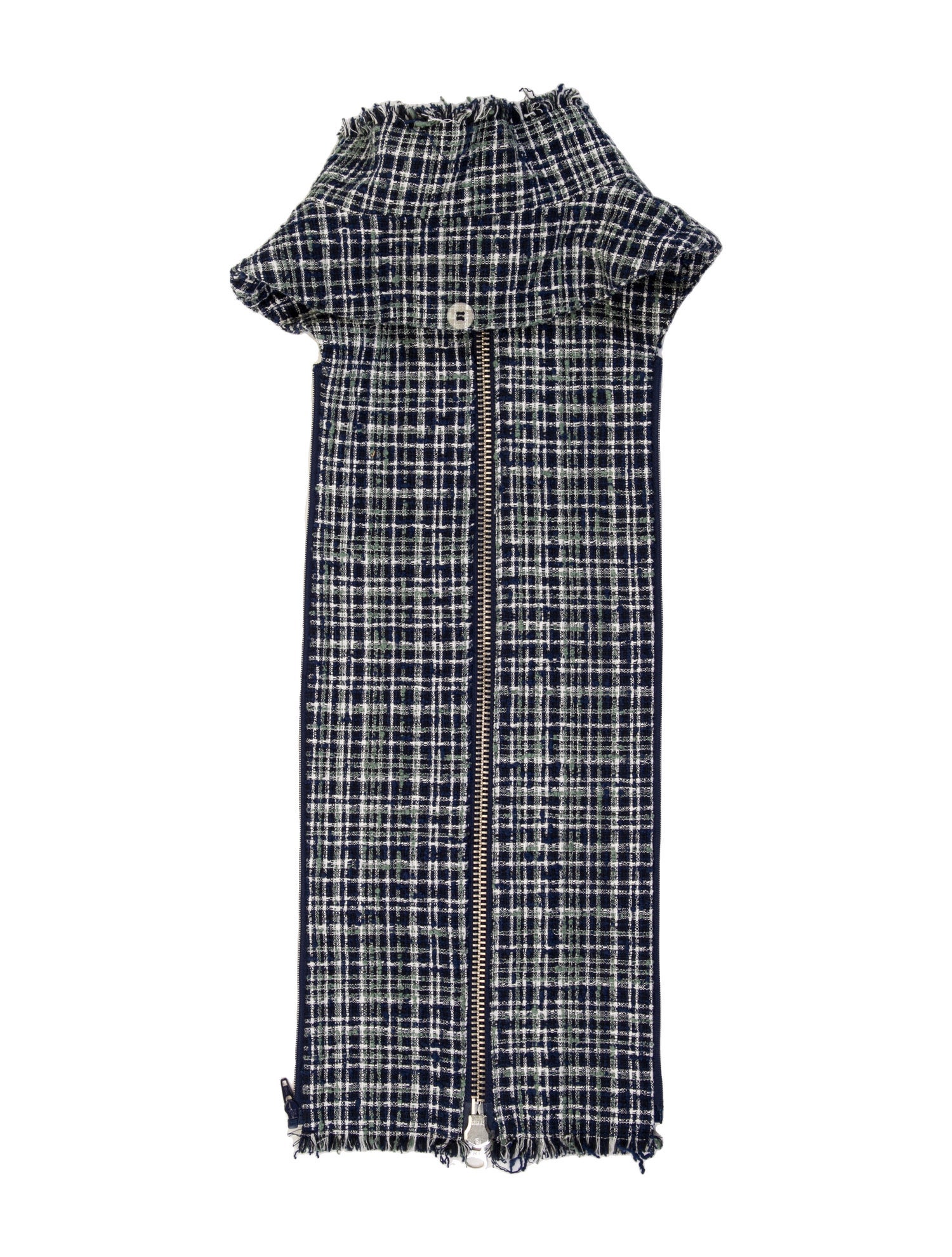 Veronica Beard Plaid Print Dickey