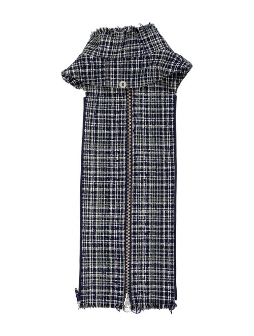 Veronica Beard Plaid Print Dickey