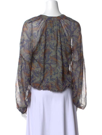 Veronica Beard Silk Printed Blouse