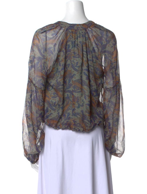 Veronica Beard Silk Printed Blouse
