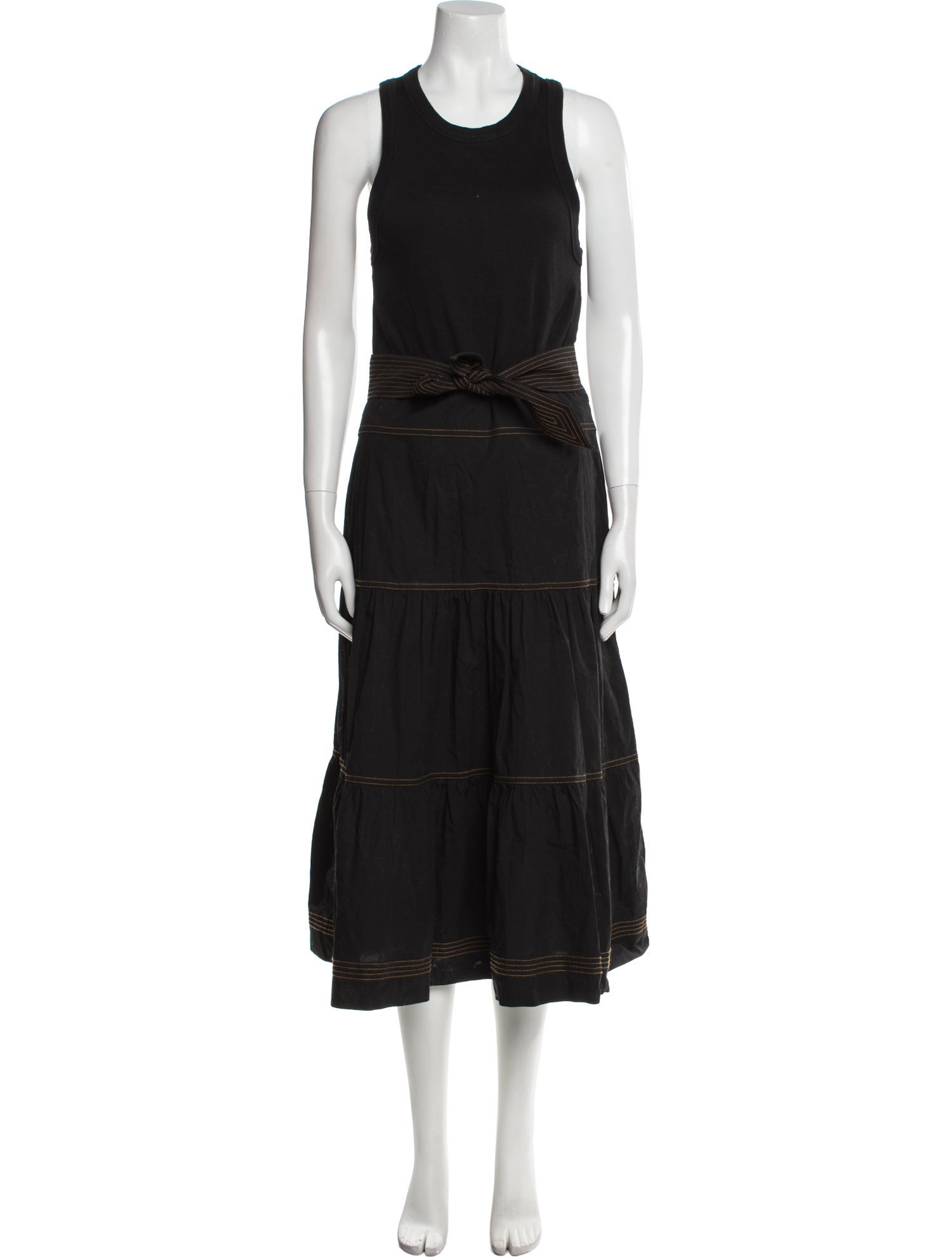 Veronica Beard Crew Neck Long Dress