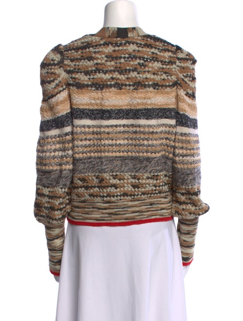 Veronica Beard Striped V-Neck Sweater