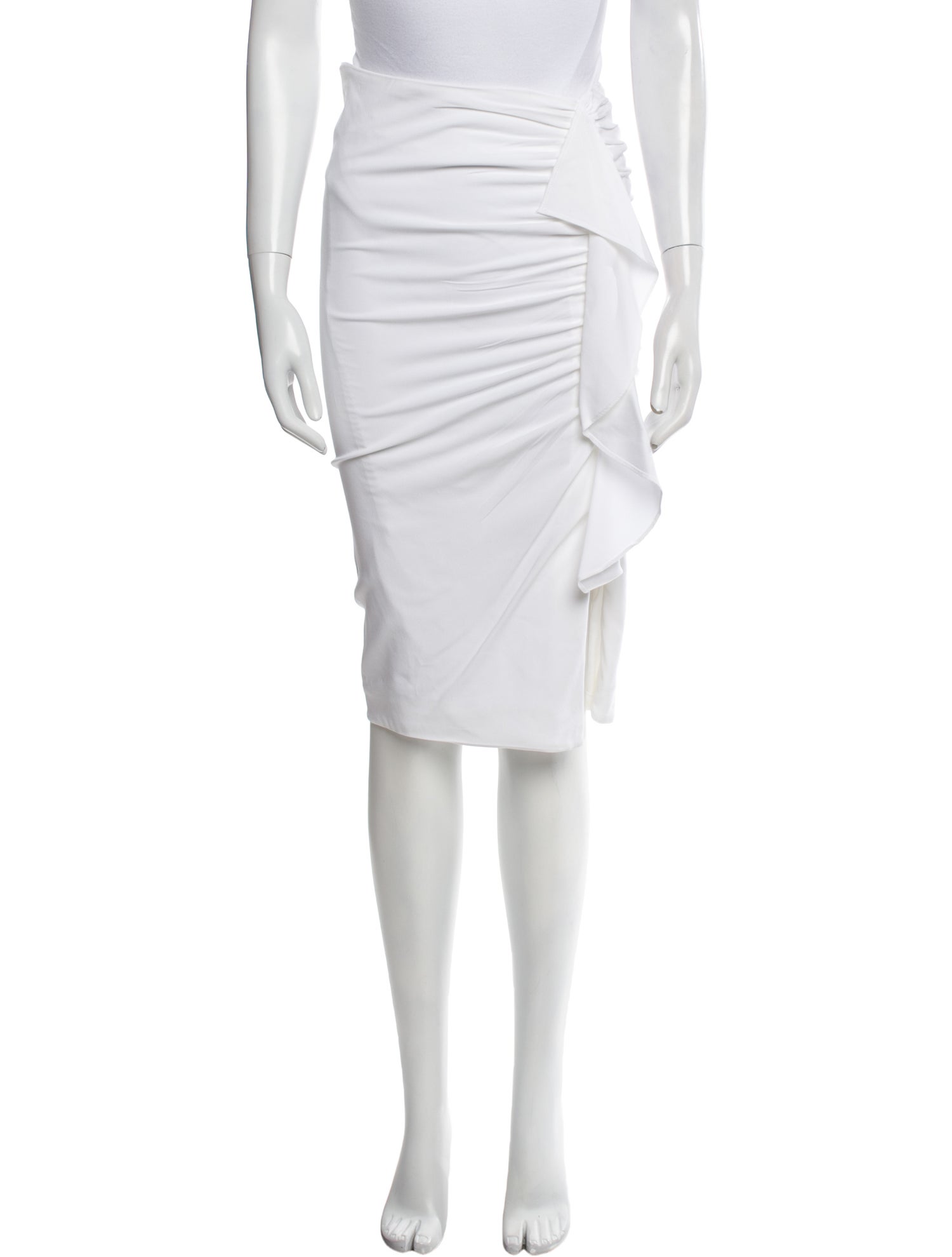 Veronica Beard Ruffle Embellishment Knee-Length Skirt