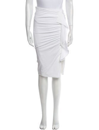 Veronica Beard Ruffle Embellishment Knee-Length Skirt