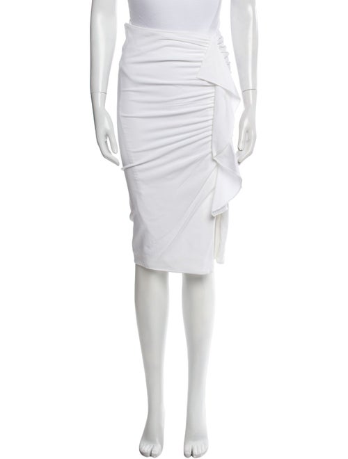 Veronica Beard Ruffle Embellishment Knee-Length Skirt