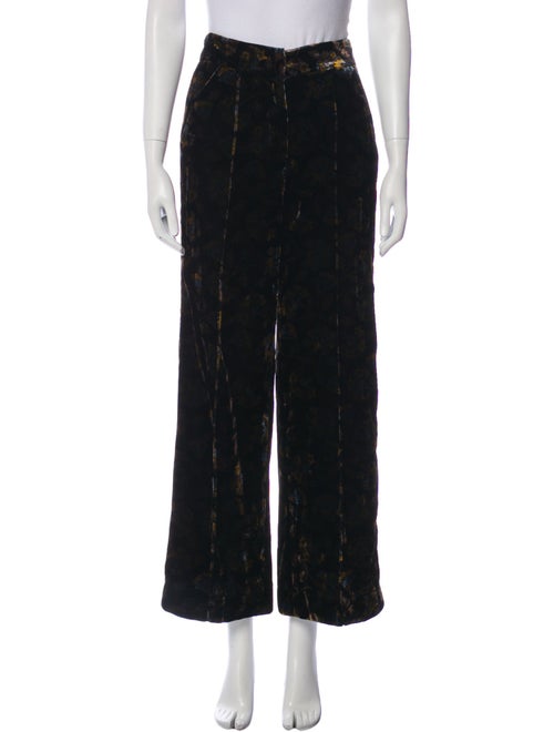 Veronica Beard Printed Wide Leg Pants