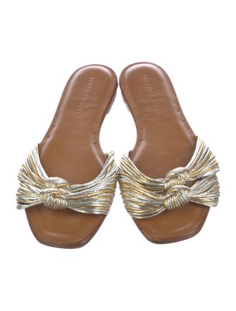 Veronica Beard Leather Slides