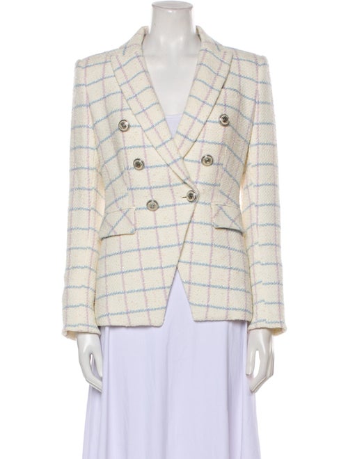 Veronica Beard Plaid Print Blazer