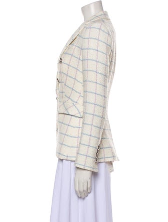 Veronica Beard Plaid Print Blazer