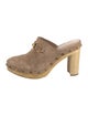 Veronica Beard Suede Studded Accents Mules