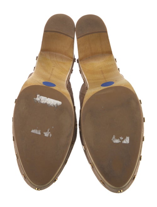 Veronica Beard Suede Studded Accents Mules